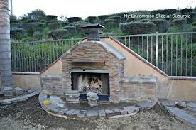 Build An Outdoor Stacked Stone Fireplace