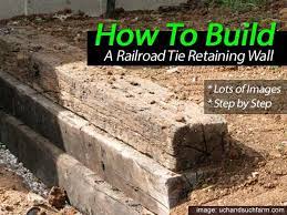 Railroad Tie Retaining Wall