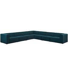 Upholstered Fabric Sectional Sofa Set