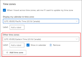 add remove or change time zones