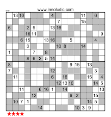 Sudoku 16 x 16 para imprimir : Super Sudoku 16x16 Even Odd
