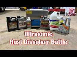 rust remover in an ultrasonic cleaner
