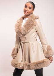Fur Lined Coat Fur Leather Jacket Fur