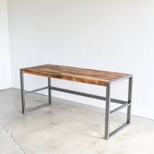 Basically you want to use an engineered wood product like plywood or melamine. Reclaimed Wood Desk Metal Frame Base What We Make