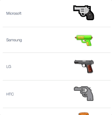 Google Updates Gun Emoji