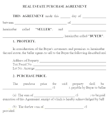 Property Purchase Contract Template Simple For Sale By Owner