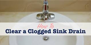 how to clear a clogged sink drain