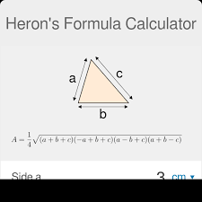 Heron S Formula Calculator Formula