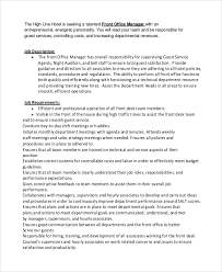 Sample Office Manager Job Description 9 Examples In Pdf Word