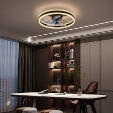 Antoine Hd Fsd 14 20 In Black Low Profile Flush Mount Led With Remote And App Smart Control Indoor Ceiling Fan With Dimmable Lighting