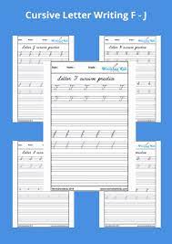 uppercase and lowercase cursive letter
