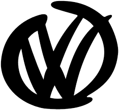 White volkswagen car illustration, 2017 volkswagen golf 2015. 80106 Sticker Volkswagen Vw Logo Signature Logo Vw Clipart Large Size Png Image Pikpng