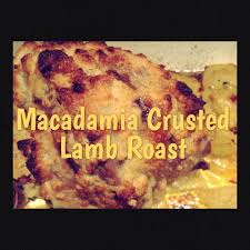 macadamia and garlic crusted lamb roast