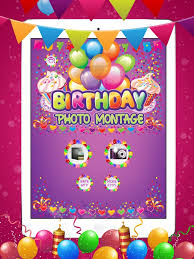 birthday photo mone frame on the app