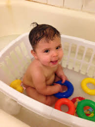 So if your darling gets dirty between baths, just use a warm, wet washcloth to spot clean as needed. How Do You Bathe Your 8 Month Old February 2014 Babies Forums What To Expect