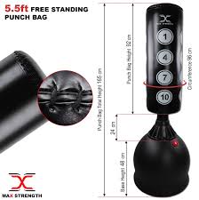 Maxstrength 5 5ft Standing Punching Bag