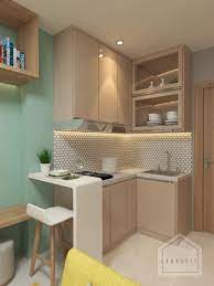 Desain dapur kecil membuat ruang gerak terbatas. Inspirasi Deko Facebook