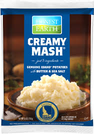 Often the shredded potato has been shaped into patties. Honest Earth Creamy Mash Potatoes 26oz Pouch Idahoan Foods Foodservice