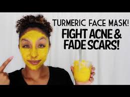 diy turmeric face mask fight acne and