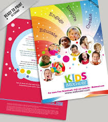 Bi Fold Brochure Child Template Preschool Brochure Template Free