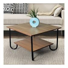 Wood More Steel Sofa Table 80 80 50
