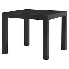 Lack Side Table Black 22x22 Ikea