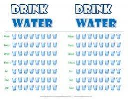 Drink Water Chart Water Intake Chart Water Challenge