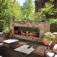 Outdoor 60 Inch Ss Manual See Through Linear Fireplace Natural Gas