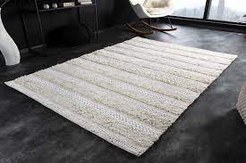 large ivory colored cotton carpet 230