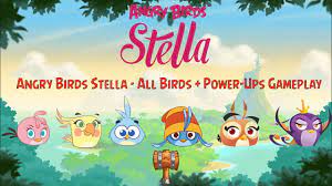 Angry Birds Stella - All Birds + Power-Ups Gameplay - YouTube
