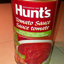 calories in hunt s tomato sauce