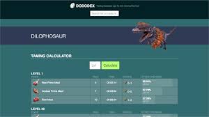 Get Dododex Taming Calculator For Ark Survival Evolved