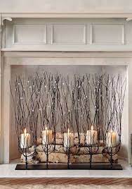 Homemydesign Fireplace Decor Candles