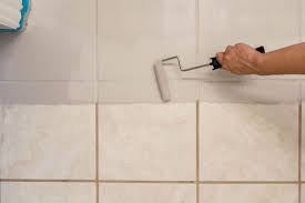 how to paint a tile floor according to