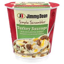 simple scrambles turkey sausage