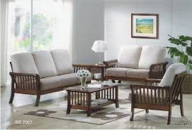 induscraft living room wooden sofa set
