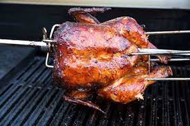Rotisserie Chicken On The Barbecue gambar png