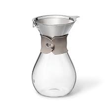 glass carafe and reusable coffee filter