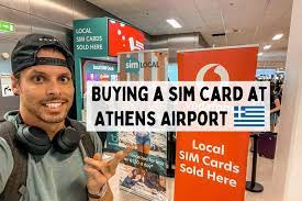 ing a sim card at athens airport in