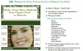 make your own makeup from organic food