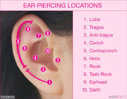An upper lobe earring can be an elegant. Curatedear How To Stack Your Ear Piercings Like A Pro Blog Huda Beauty
