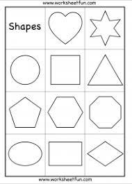 These free printable shapes worksheets are so versatile — you can even use them to practice small motor cutting skills using safe scissors. Preschool Heart Star Circle Square Triangle Pentagon Hexagon Octagon Oval Rectangle And Diamond Shapes Worksheet Free Printable Worksheets Worksheetfun