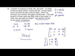 Algebra 2 Acp Preview Problem 3a Find A