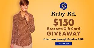 Up to 6% cash back · remember to enter both your gift card. Boscov S Ruby Rd Week Giveaway Cash Gift Card Gift Card Giveaway Contests Sweepstakes