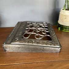 Antique Salvaged Metal Wall Register