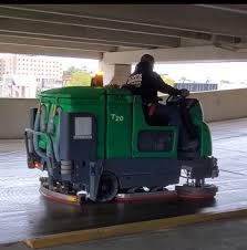 parking garage cleaning and striping st