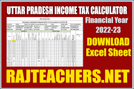 incometax calculator excel 2022