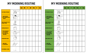 Morning Routine Chart Tj Homeschooling