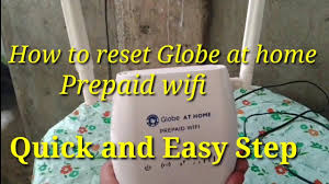 how to reset globe at home prepaid wifi