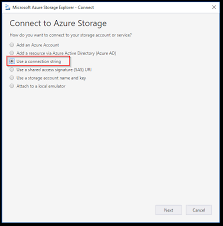 connect to d365fo azure storage from ms